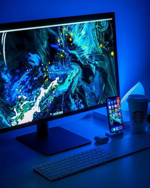 Una pantalla LCD