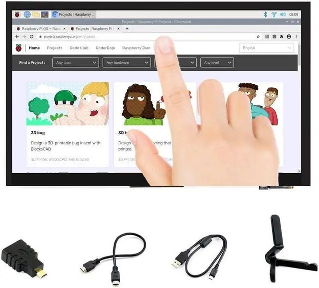 Pantalla táctil de Raspberry Pi 7