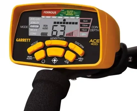 Especificaciones de la pantalla Garret Ace 400 Especificaciones de la pantalla Garret Ace 400