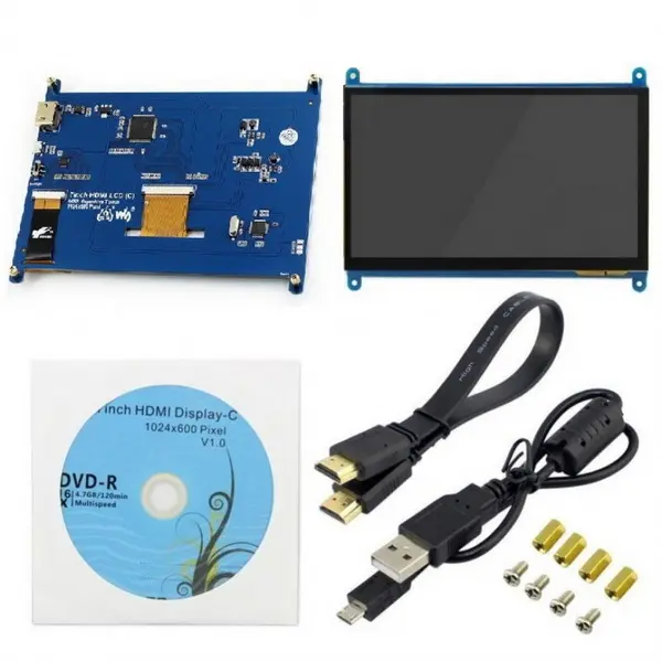 partes de la pantalla táctil capacitiva LCD de 7 pulgadas