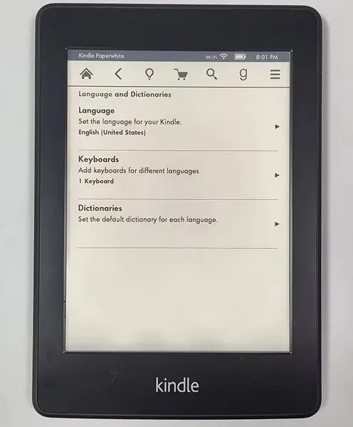 Pantalla táctil sin reflejos para Kindle 62