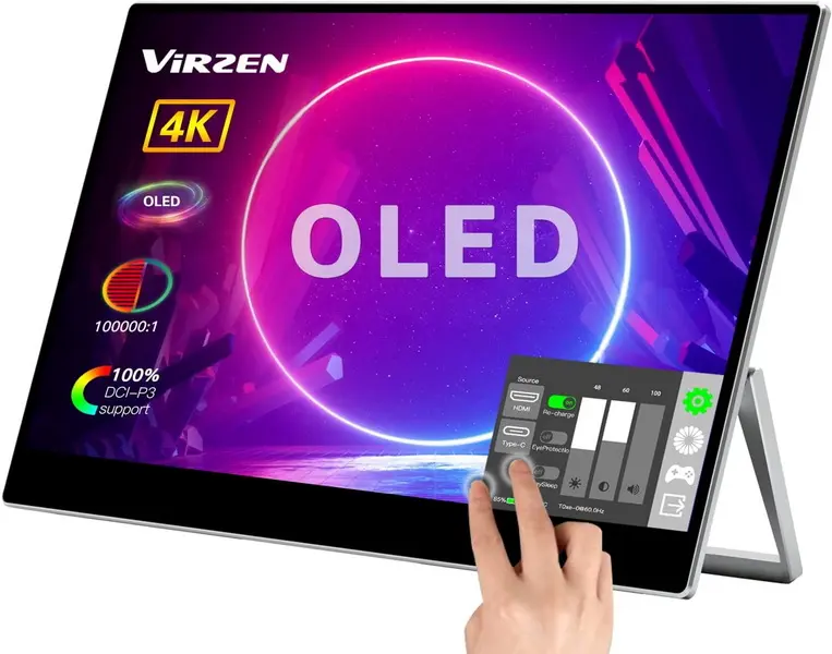 Una pantalla táctil OLED