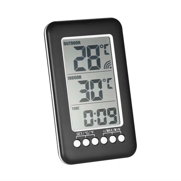 شاشة LCD خارجية لمقياس الحرارة