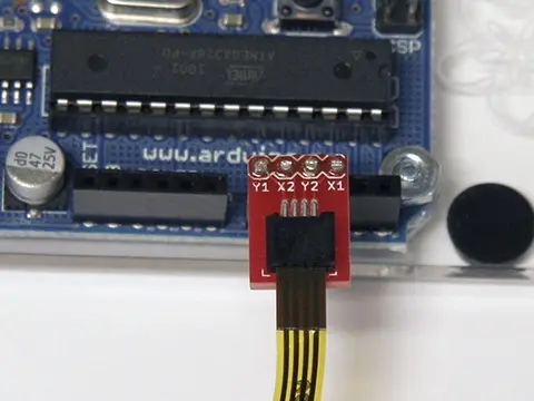 Conectar la pantalla táctil resistiva de 4 hilos a Arduino Conectar la pantalla táctil resistiva de 4 hilos a Arduino