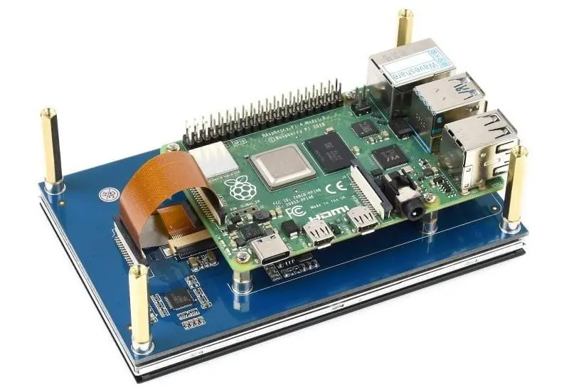 5 DSI تعمل باللمس بالسعة ل Raspberry Pi