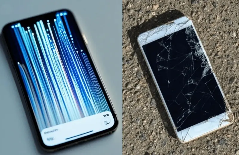 Diferencia entre pantalla rota y LCD rota