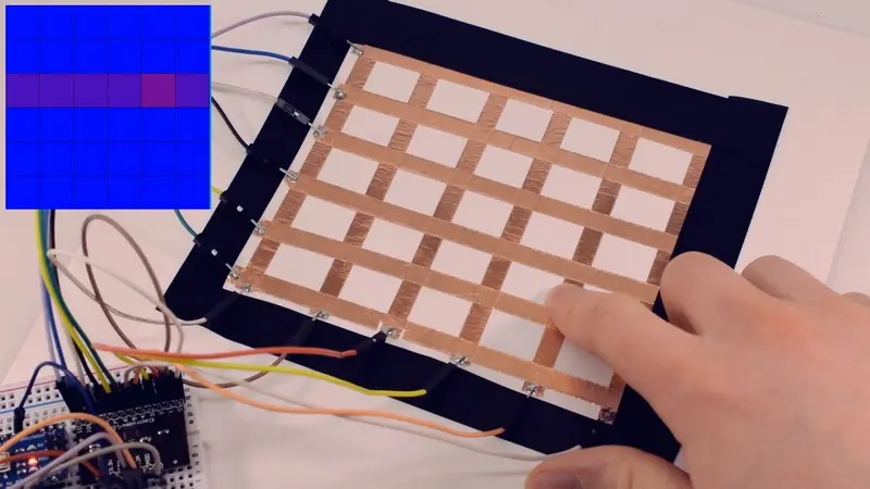 Hacer una pantalla táctil capacitiva simple