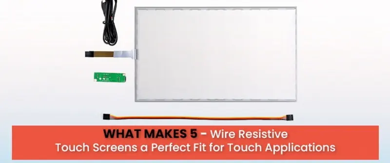 Teile des resistiven Touchscreens