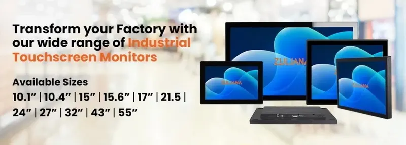 Aplicaciones de monitores industriales con pantalla táctil