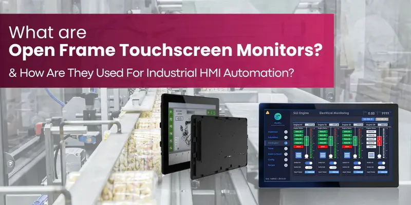 monitores de pantalla táctil de marco abierto