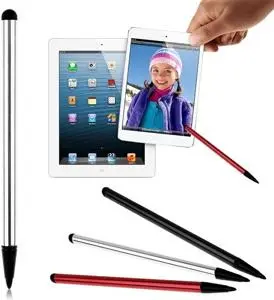 la pantalla y los bolígrafos del Ipad