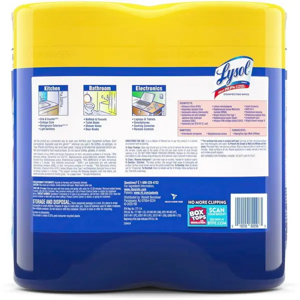 Toallitas desinfectantes Lysol2