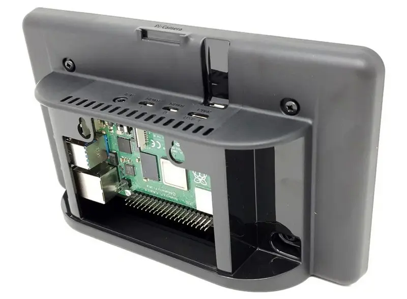 Carcasa para Raspberry Pi 4 y OneNineDesign con pantalla táctil oficial 7 Carcasa para Raspberry Pi 4 y OneNineDesign con pantalla táctil oficial 7