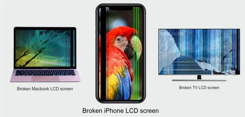 Identificación de problemas de pantalla LCD