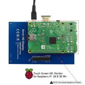 el silicio de la pantalla táctil capacitiva Elecrow de 5 pulgadas