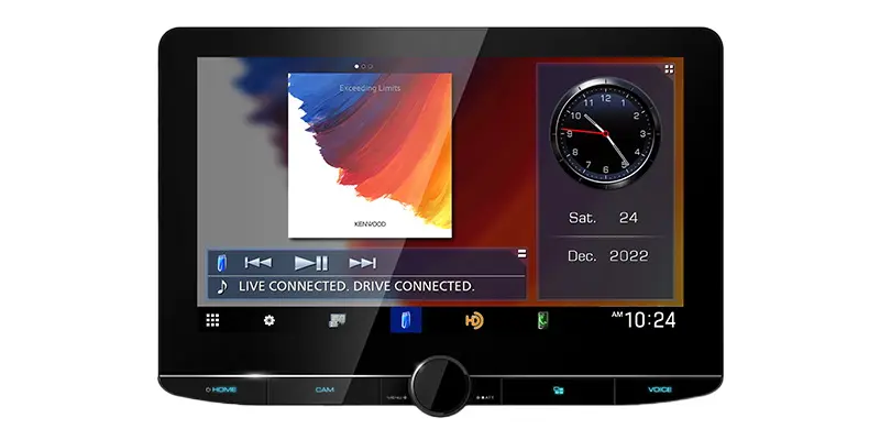 Pantalla LCD en Kenwood Radio1