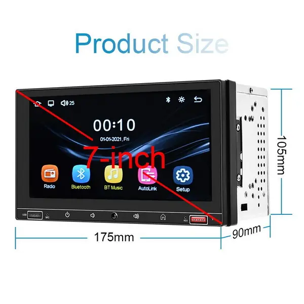 el tamaño de la pantalla táctil capacitiva con Android