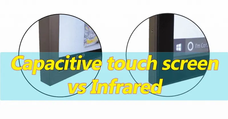 شاشة تعمل باللمس بالسعة مقابل الأشعة تحت الحمراء
