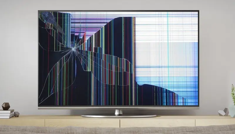 cómo arreglar una pantalla de TV rota