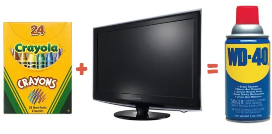 Cómo limpiar el crayón de la pantalla del televisor LCD