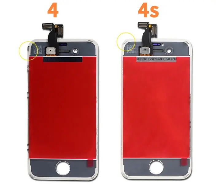 Comparación de la pantalla LCD del iPhone 4 Vs 4s Comparación de la pantalla LCD del iPhone 4 Vs 4s