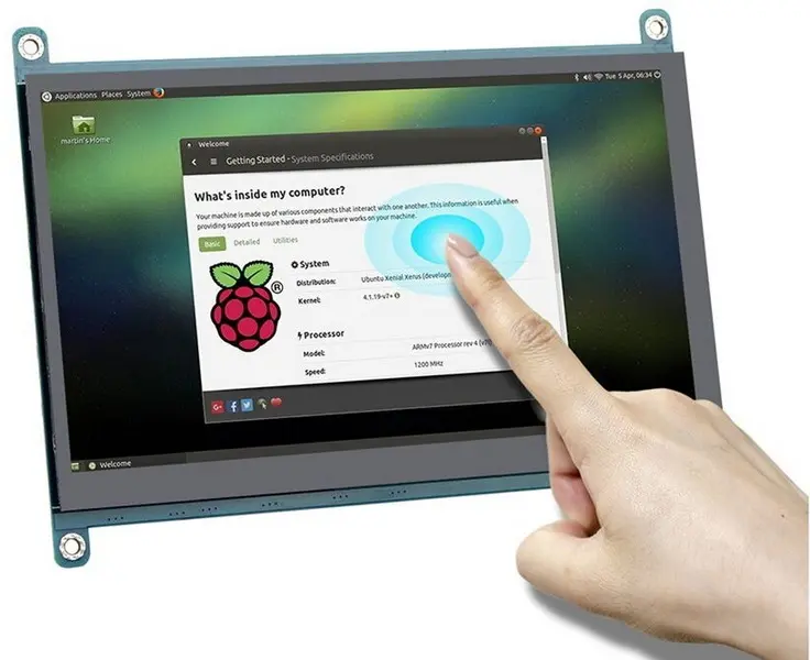 Pantalla LCD HDMI TN de 7 pulgadas capacitiva Pantalla LCD HDMI TN de 7 pulgadas capacitiva