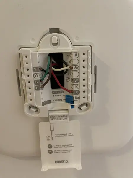 Instalé correctamente el termostato Honeywell T5 ¿Instalé correctamente el termostato Honeywell T5?