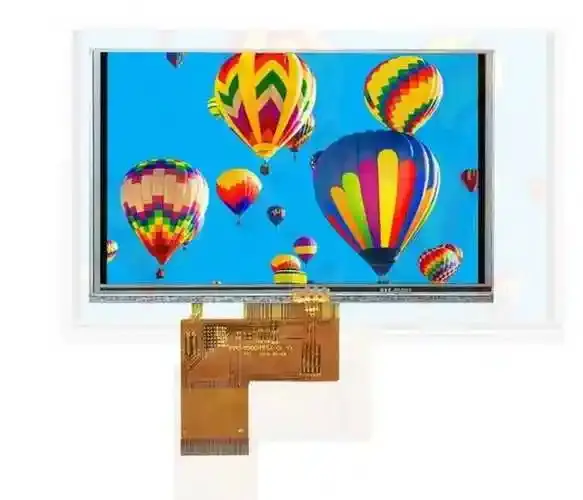 تخصيص 5 بوصة 800x480 24bit RGB شاشة تعمل باللمس مقاومة TFT