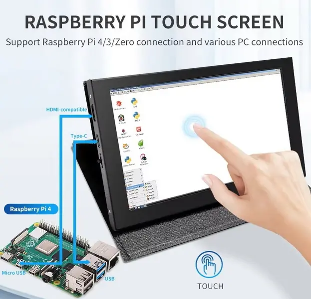 Pantalla táctil de Raspberry Pi Pantalla táctil de Raspberry Pi