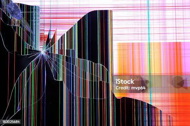 Grieta de pantalla LCD sin impacto