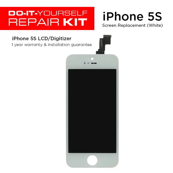 Pantalla blanca del iPhone 5S de bricolaje