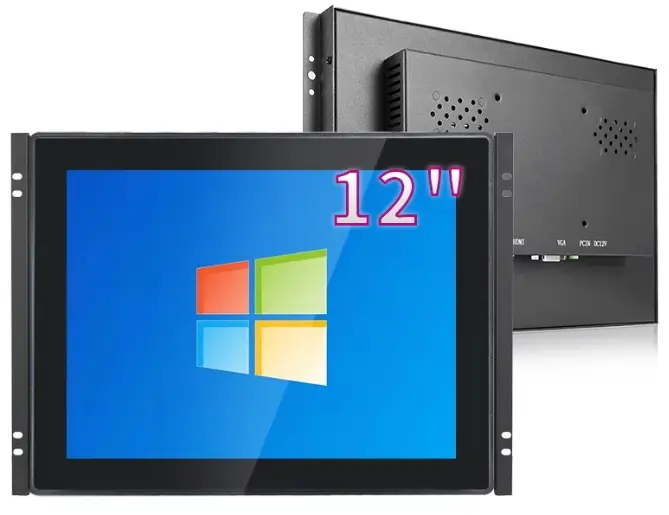 Monitor táctil industrial IP67 de 12 V CC