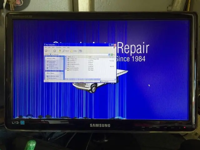 Una pantalla LCD con Windex