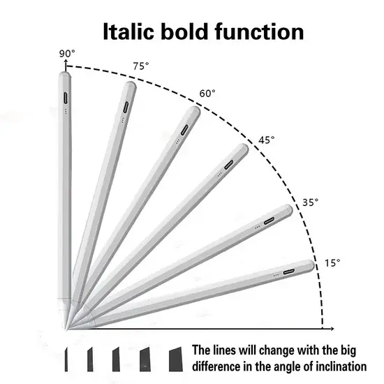 Función en negrita del lápiz óptico capacitivo con pantalla táctil Función en negrita del lápiz óptico capacitivo con pantalla táctil