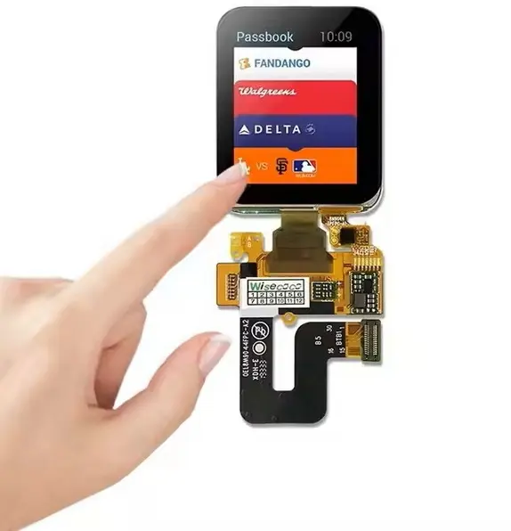 Una pantalla táctil AMOLED Una pantalla táctil AMOLED