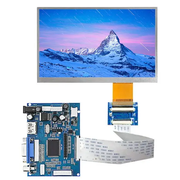 Diseño de pantalla horizontal TFT IPS LCD de resolución de 7 pulgadas