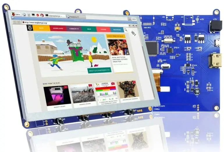 Pantalla táctil LCD HDMI de 7 pulgadas TFT para Raspberry Pi