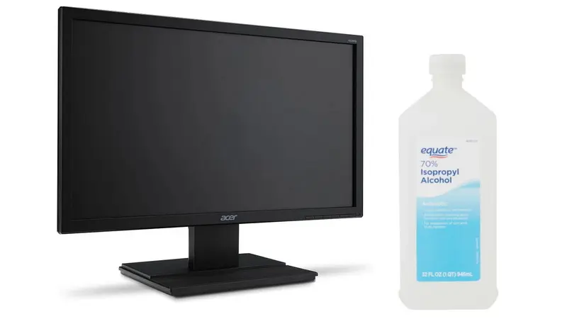 pantalla LCD de alcohol isopropílico