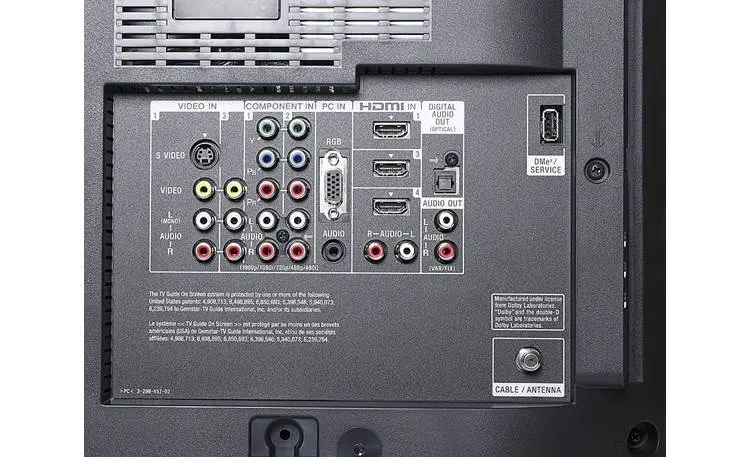 Pantalla LCD Sony 52v4100