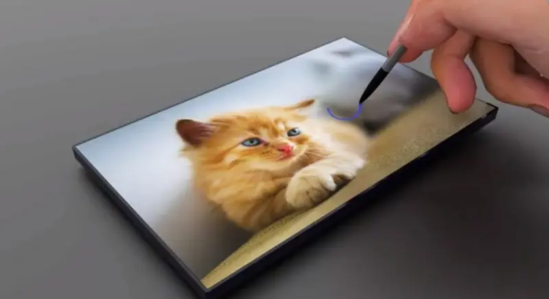 escribir en la pantalla capacitiva