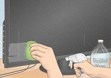 Limpiar una versión de TV de pantalla plana