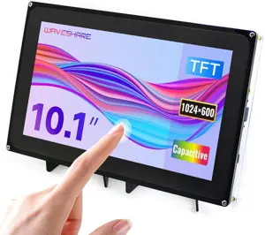 waveshare 10.1inch Pantalla táctil capacitiva LCD con carcasa compatible con Raspberry Pi
