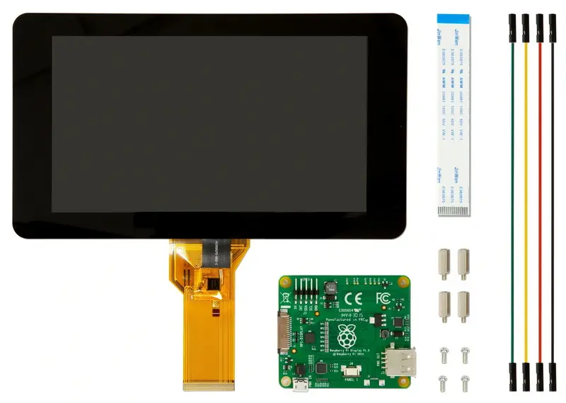 contenido de la pantalla táctil rpi