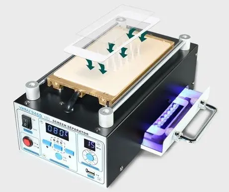 Separador de máquina separador de vidrio con pantalla táctil LCD para reparar digitalizador de pantalla táctil de vidrio separado dividido Separador de máquina separadora de vidrio con pantalla táctil LCD para reparar digitalizador de pantalla táctil de vidrio separado dividido