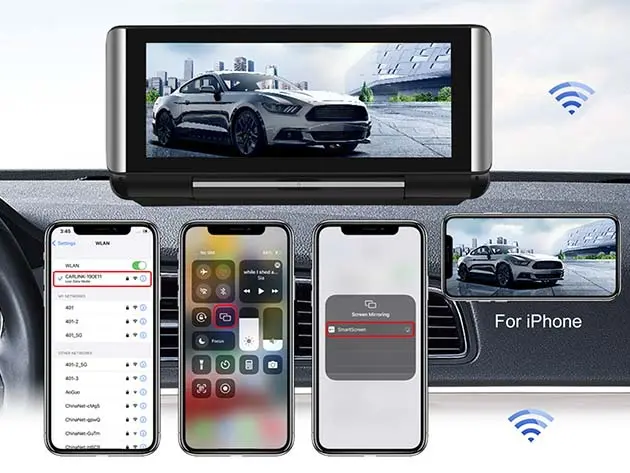 Pantalla táctil plegable para coche con Apple CarPlay y Android Auto Support StackSocial Pantalla táctil plegable para coche con Apple CarPlay y Android Auto Support StackSocial