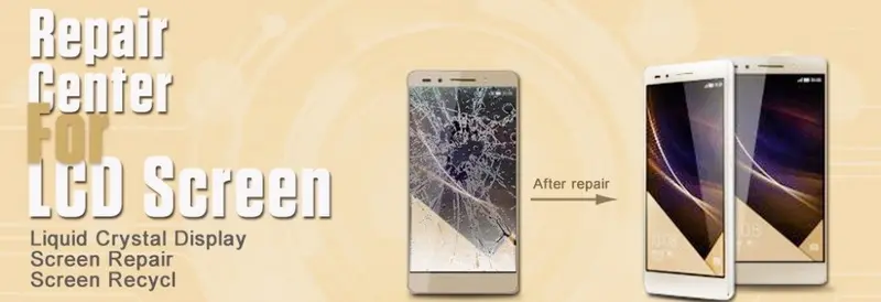 ملحقات الهاتف المحمول إصلاح اسم شاشات الكريستال السائل للهاتف المحمول مكسور