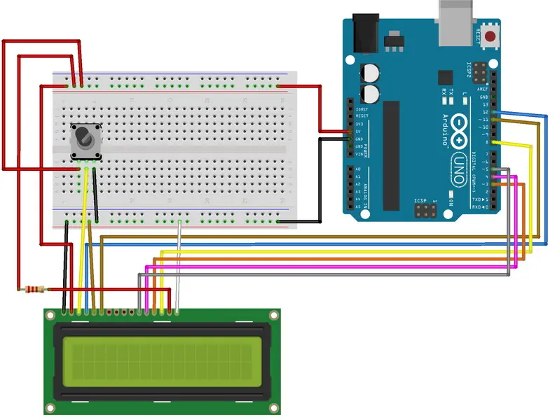conexión de pantalla LCD