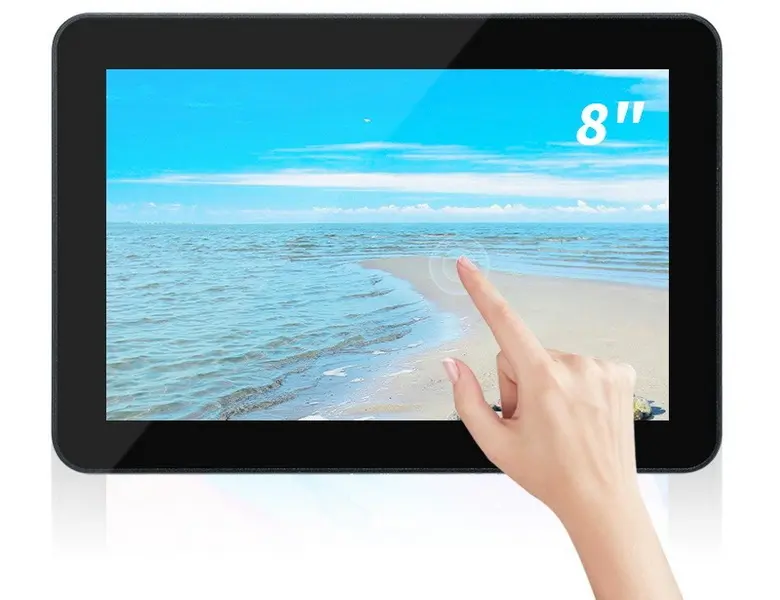 Nuevo diseño de monitor de pantalla táctil USB Android 4 de 32 GB de 8 pulgadas Nuevo diseño de monitor de pantalla táctil USB Android 4 de 32 GB de 8 pulgadas
