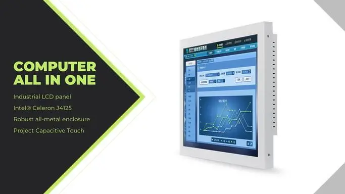 17 بوصة Win Linux OS شاشة تعمل باللمس بالسعة مضمنة