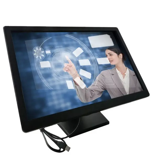 شاشة LCD مقاس 19 بوصة 5 أسلاك تعمل باللمس مقاومة